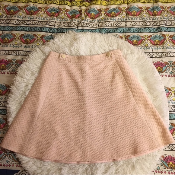 Kate Spade Blush Pink Tweed Military Skirt NWOT - Picture 5 of 8